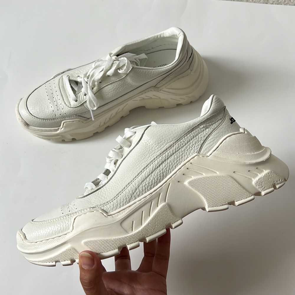 JOSHUA'S SANDERS ZENITH leather sneakers white size 40 fits US 9